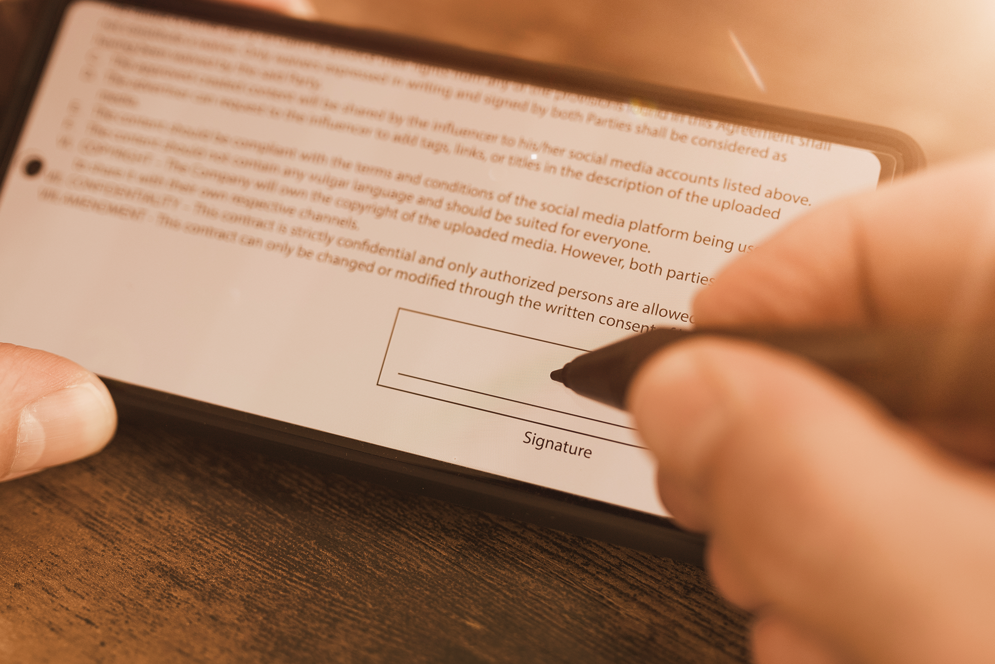 5 steps to sign and active a contract